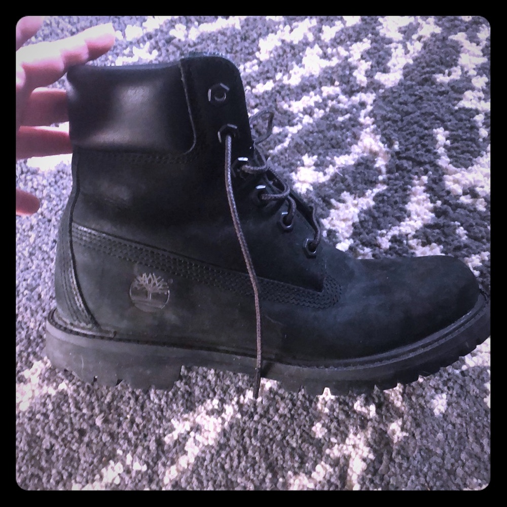Black Timberland Boots.